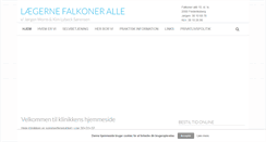 Desktop Screenshot of laegernefalkoneralle15.dk